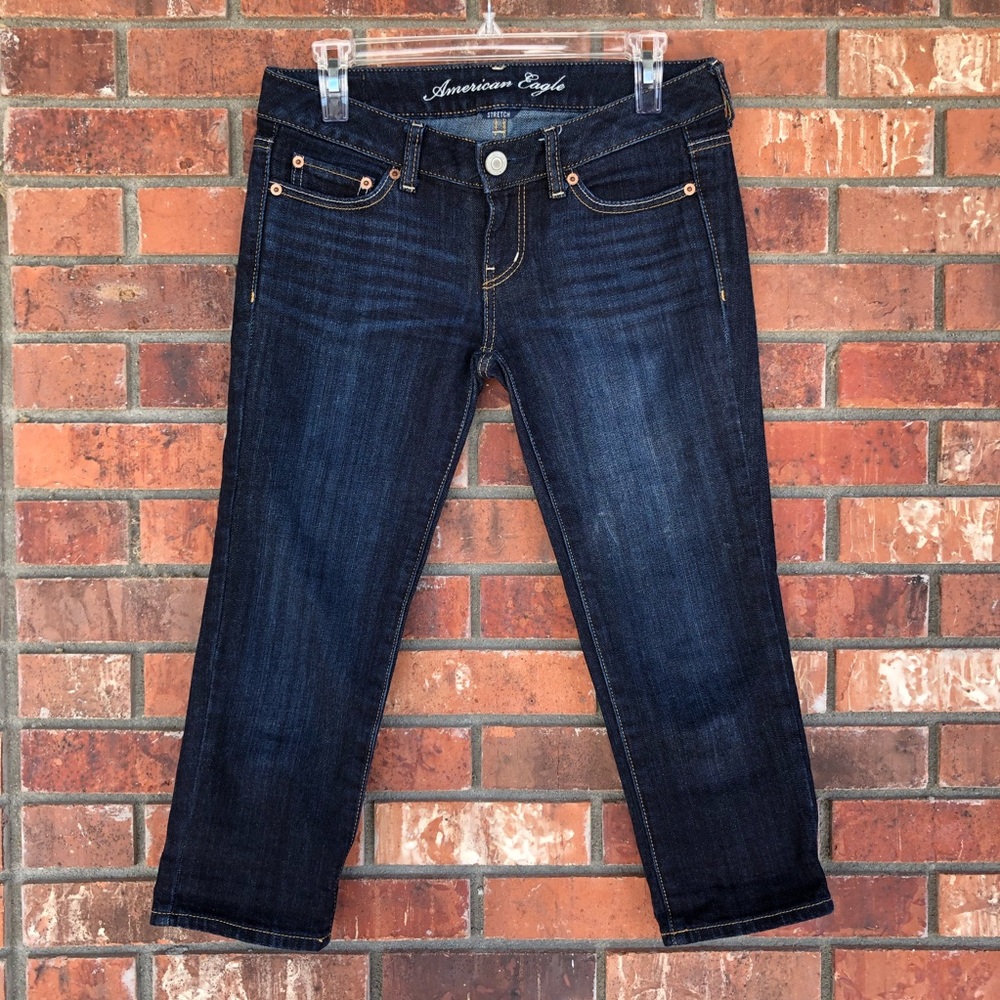 American Eagle Low-Rise Skinny Cropped Jeans
